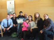 وفد من فرع الجبهة الديمقراطية للسلام في زيارة للشاب حسن أصرف بمستشفى ايخيلوف